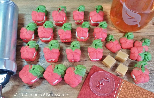 caramel apple spritz press cookie © 2014 Impress! Bakeware™