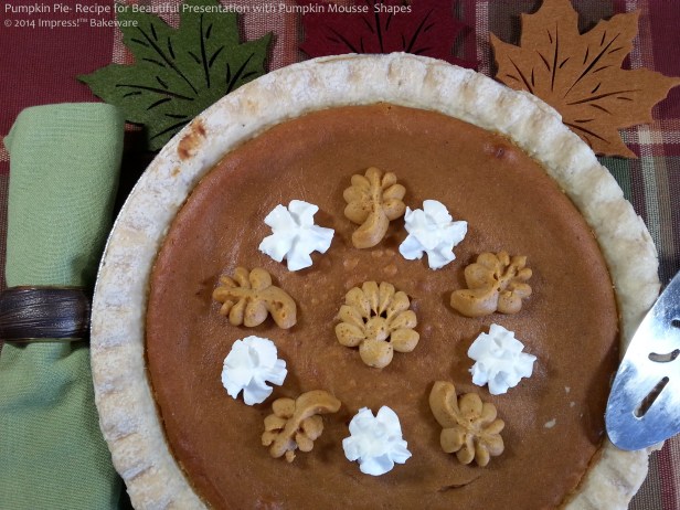 pumpkin pie- recipe for beautiful presentation- mousse from Impress!™ Bakeware p