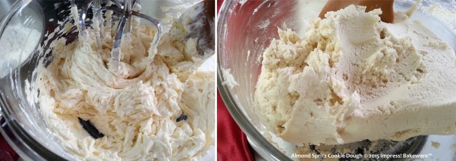 making dough for Valentine's Day cookie press cookies-- © 2015 Impress!™ Bakeware