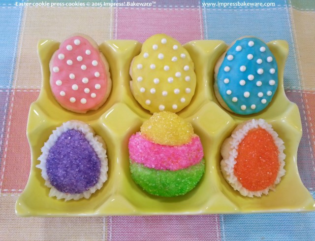 Easter cookie press cookies 3 © 2015 Impress! Bakeware™