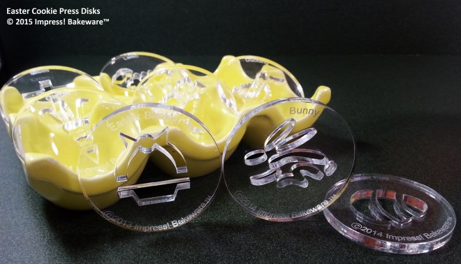 Easter Cookie Press Disks  © 2015 Impress! Bakeware™