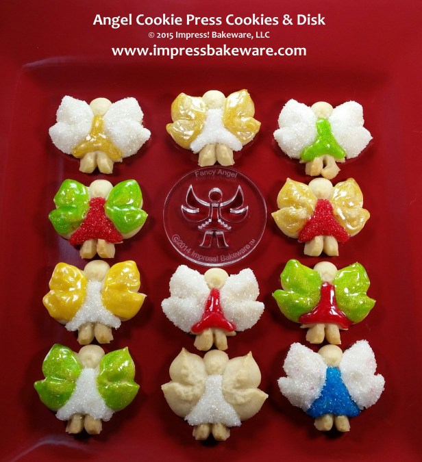 Angel Cookie Press Cookies & Disks © 2015 Impress! Bakeware, LLC Spritz.jpg