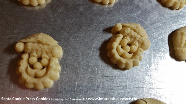 Santa Cookie Press Cookies © 2015 Impress! Bakeware, LLC spritz.jpg