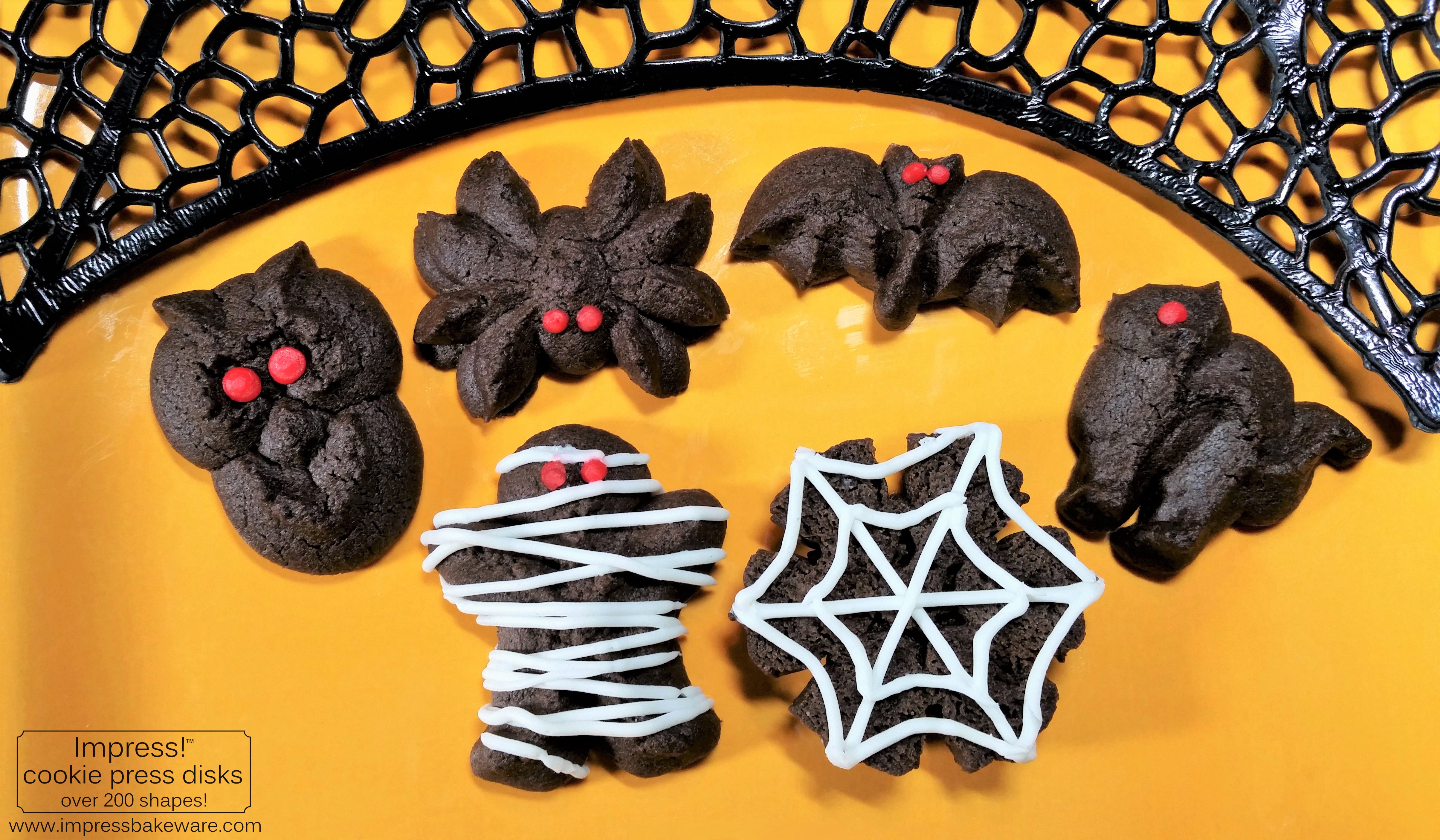 chocolate-halloween-cookie-press-spritz-cookies-2016-impress-bakeware-llc-p2-copy