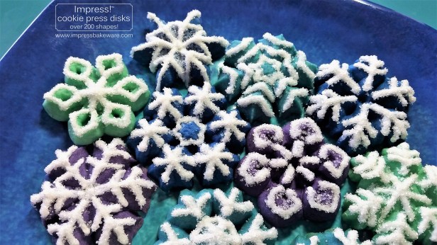 colorful-snowflakes-spritz-cookies-2016-impress-bakeware-llc-f-2