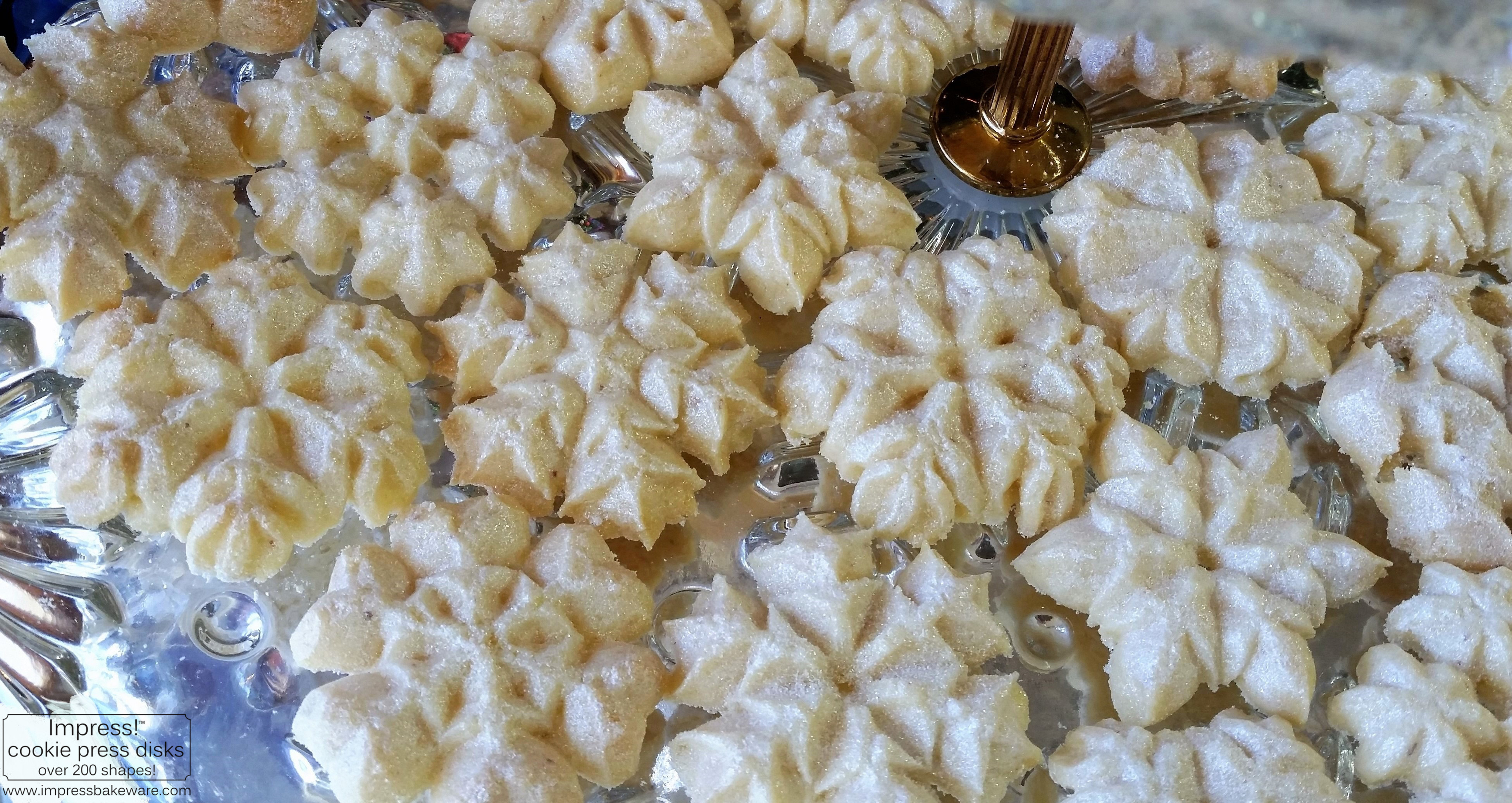 Sparkling Snowflake Almond Spritz Cookies © 2016 Impress! Bakeware, LLC h.jpg
