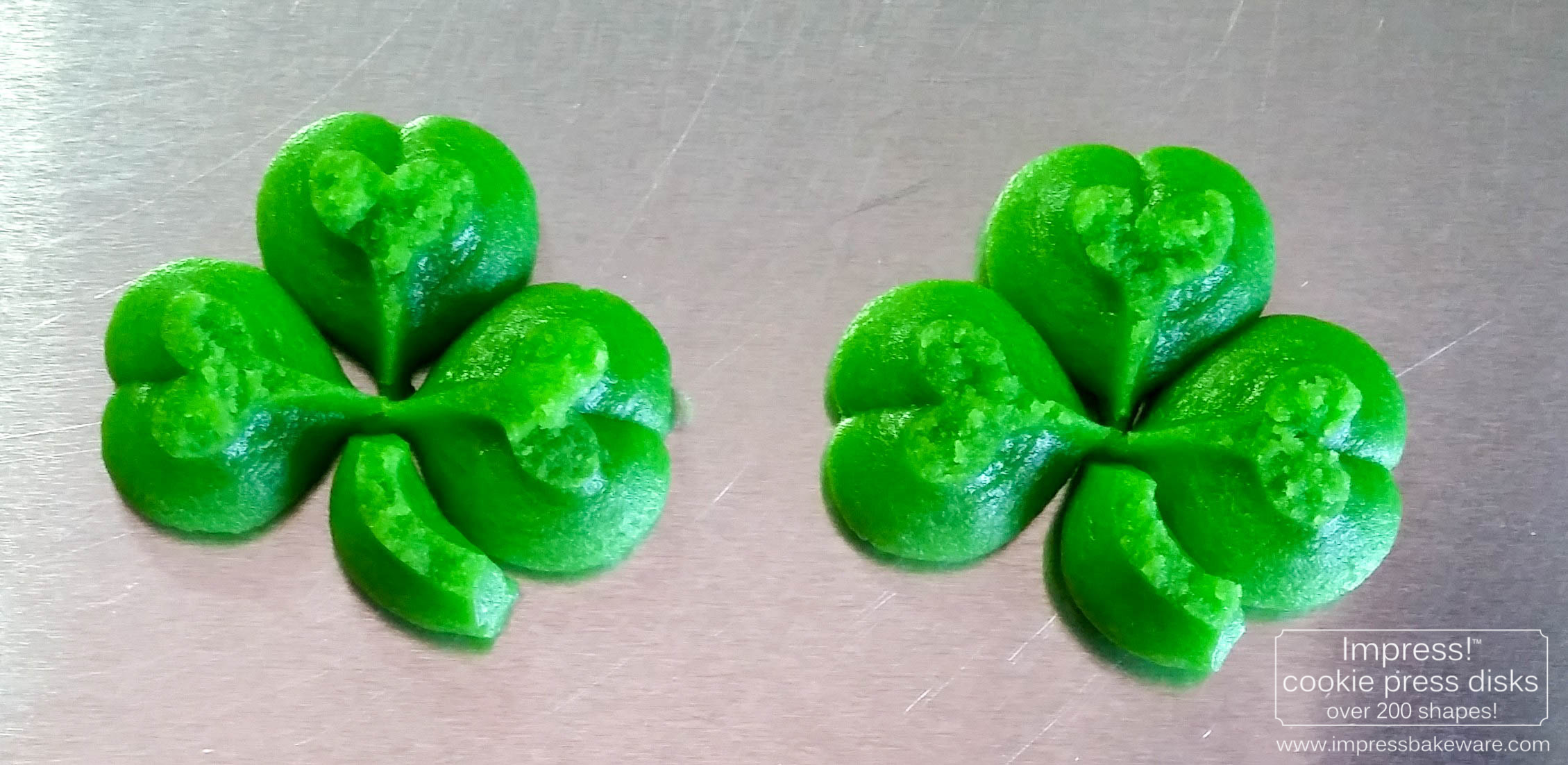 shamrock-cookies-2017-impress-bakeware-llc-spritz-cookie-press-b