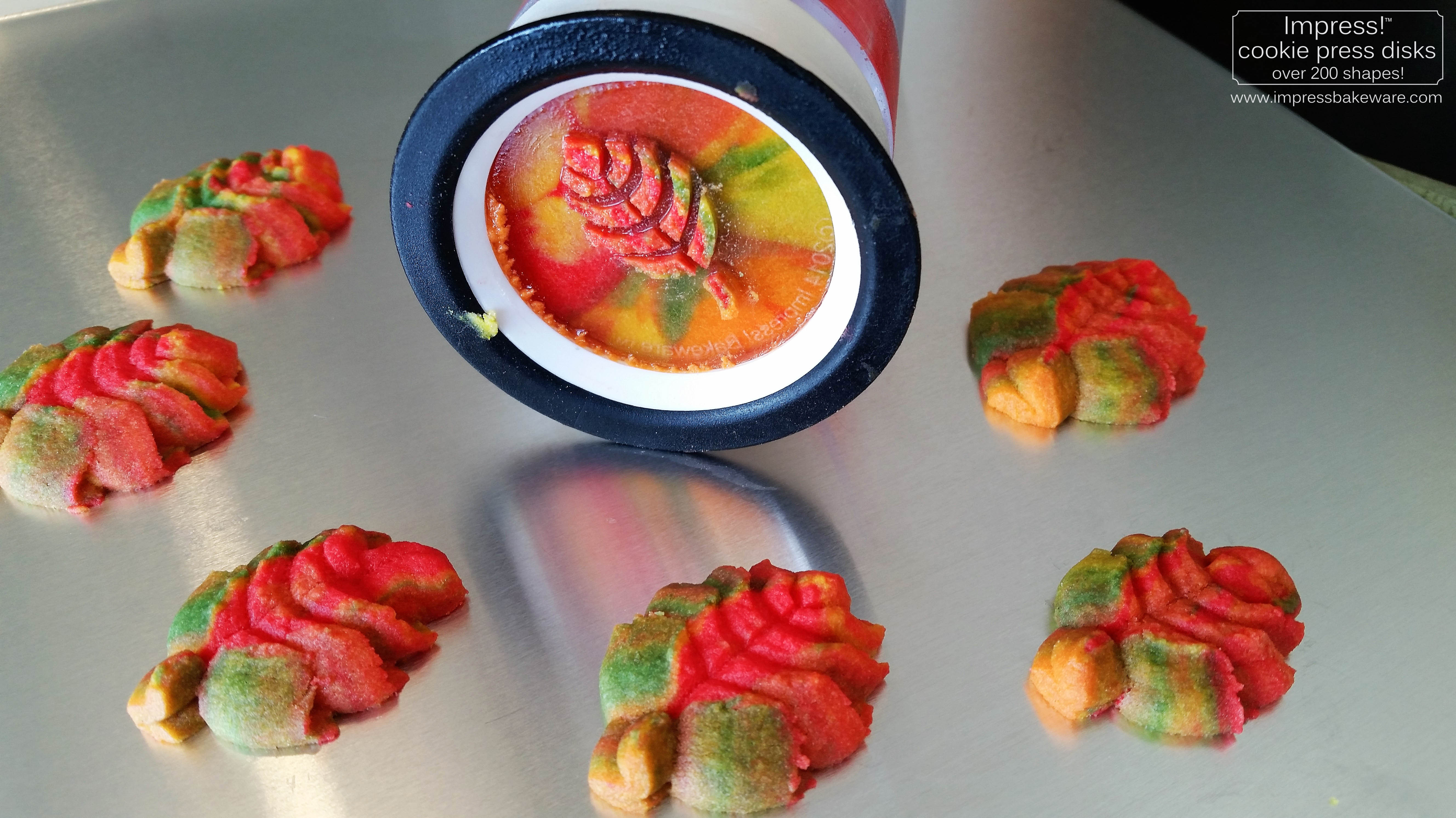 ee Colorful Fall Leaves, Turkeys, and Pumpkins cookie press spritz W © 2017 Impress! Bakeware, LLC.jpg