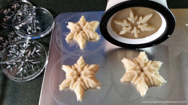 wtm Glazed Shimmering Snowflake Cookies cookie press spritz © 2017 Impress! Bakeware, LLC.jpg
