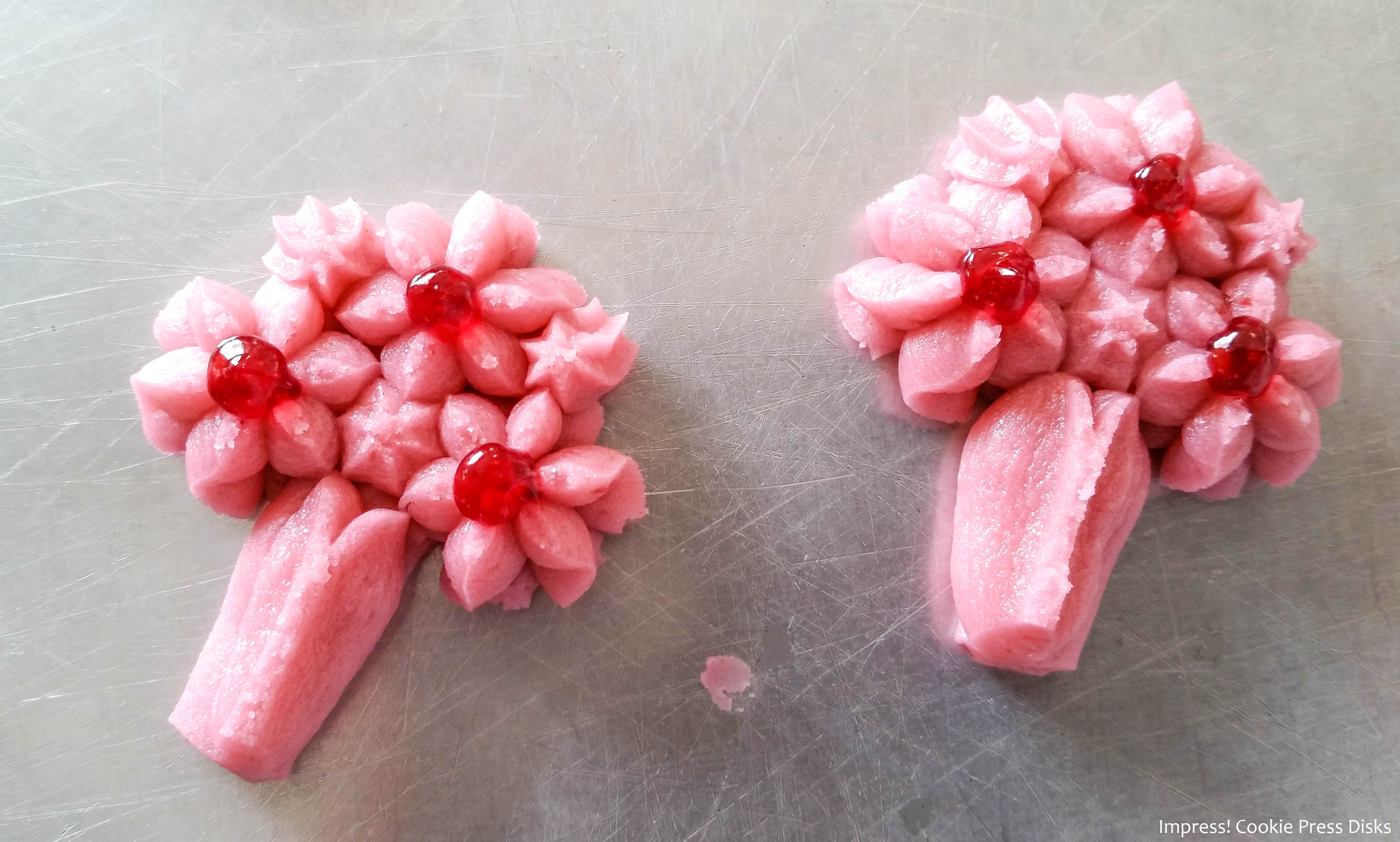 i Raspberry Thumbprint Valentine’s Spritz Cookies cookie press w © 2018 Impress! Bakeware, LLC.jpg
