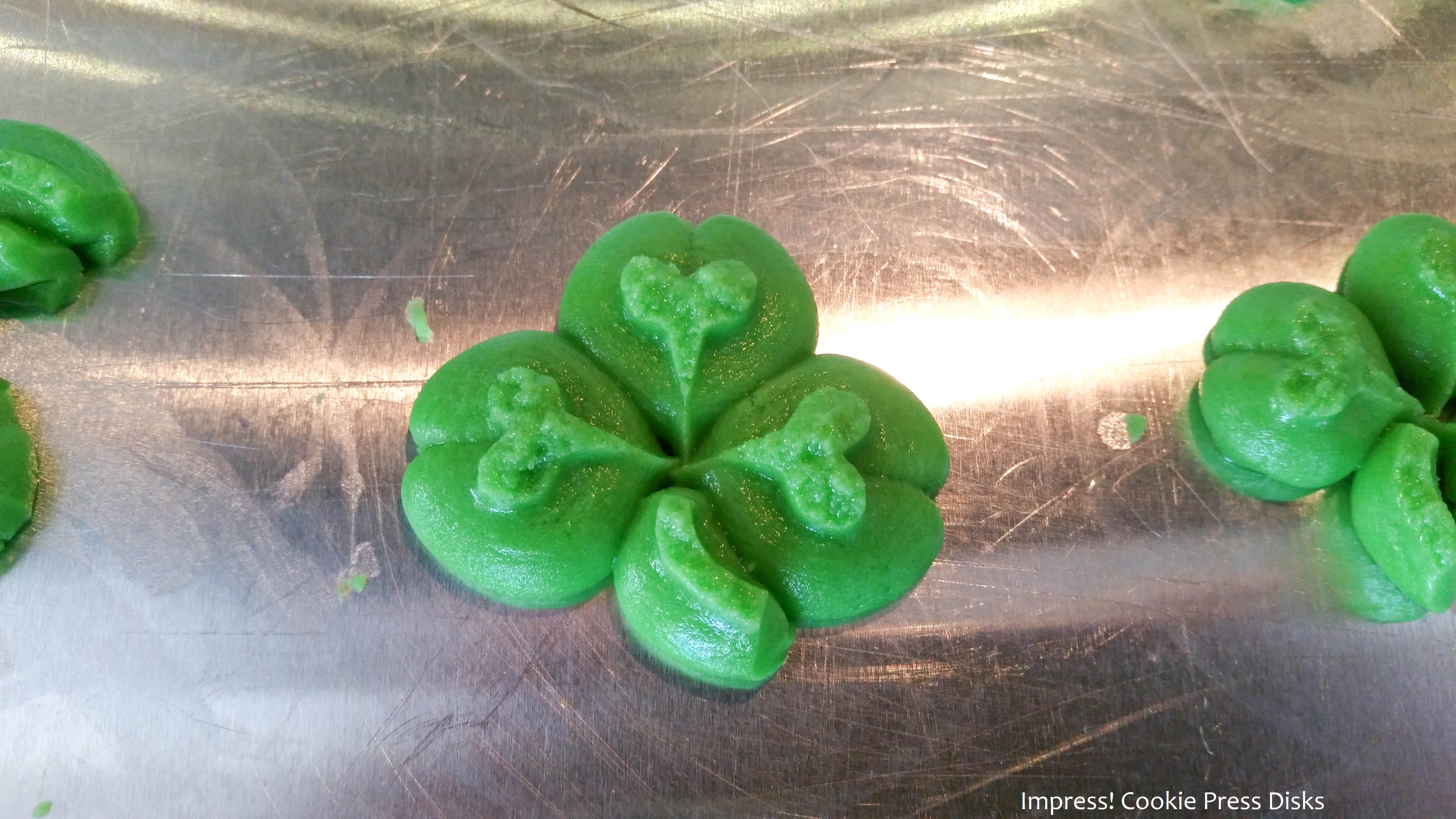 hw Chocolate Mint St. Patrick’s Day Sandwich Cookies cookie press spritz © 2018 Impress! Bakeware, LLC.jpg