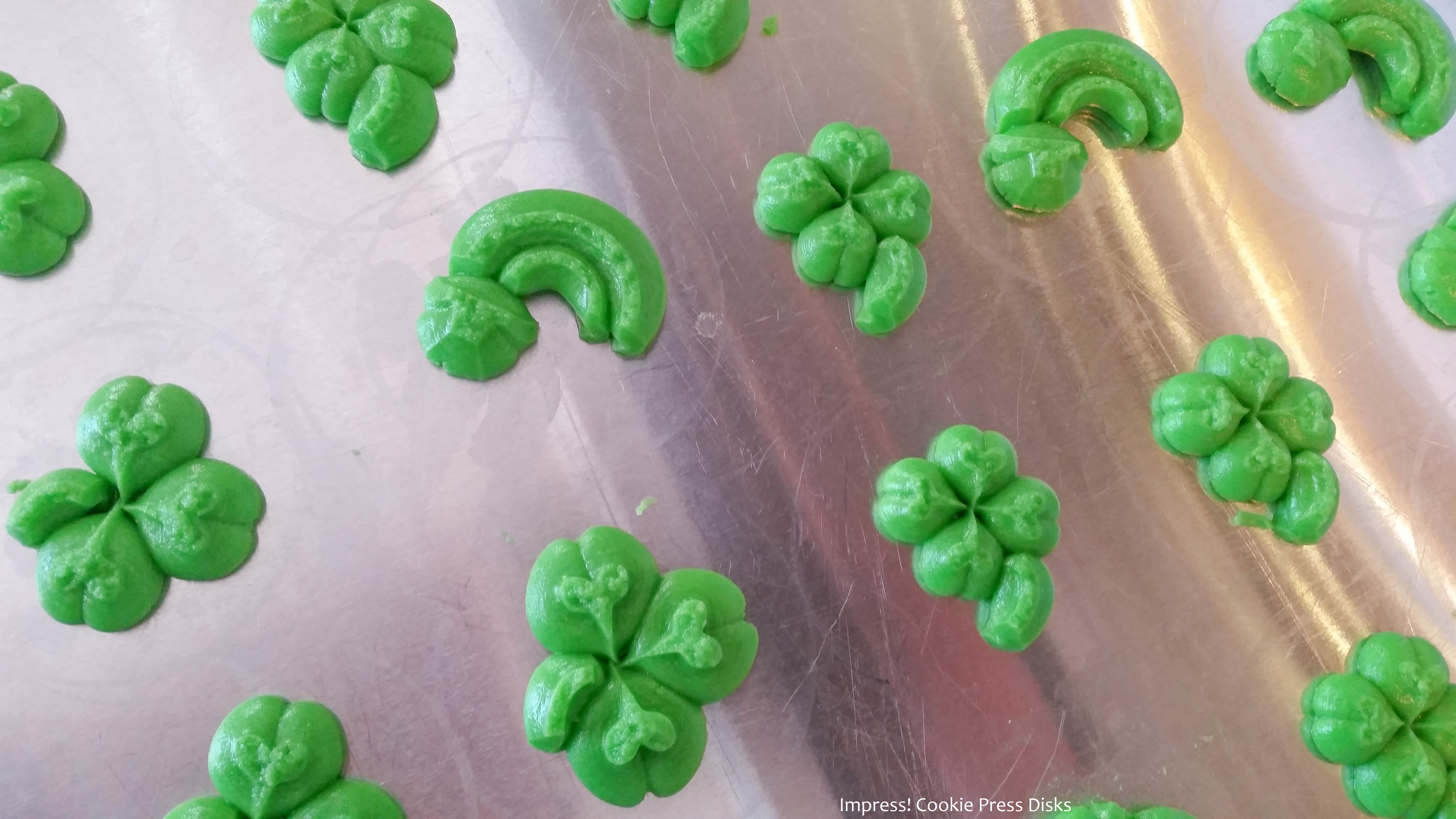 jw Chocolate Mint St. Patrick’s Day Sandwich Cookies cookie press spritz © 2018 Impress! Bakeware, LLC.jpg