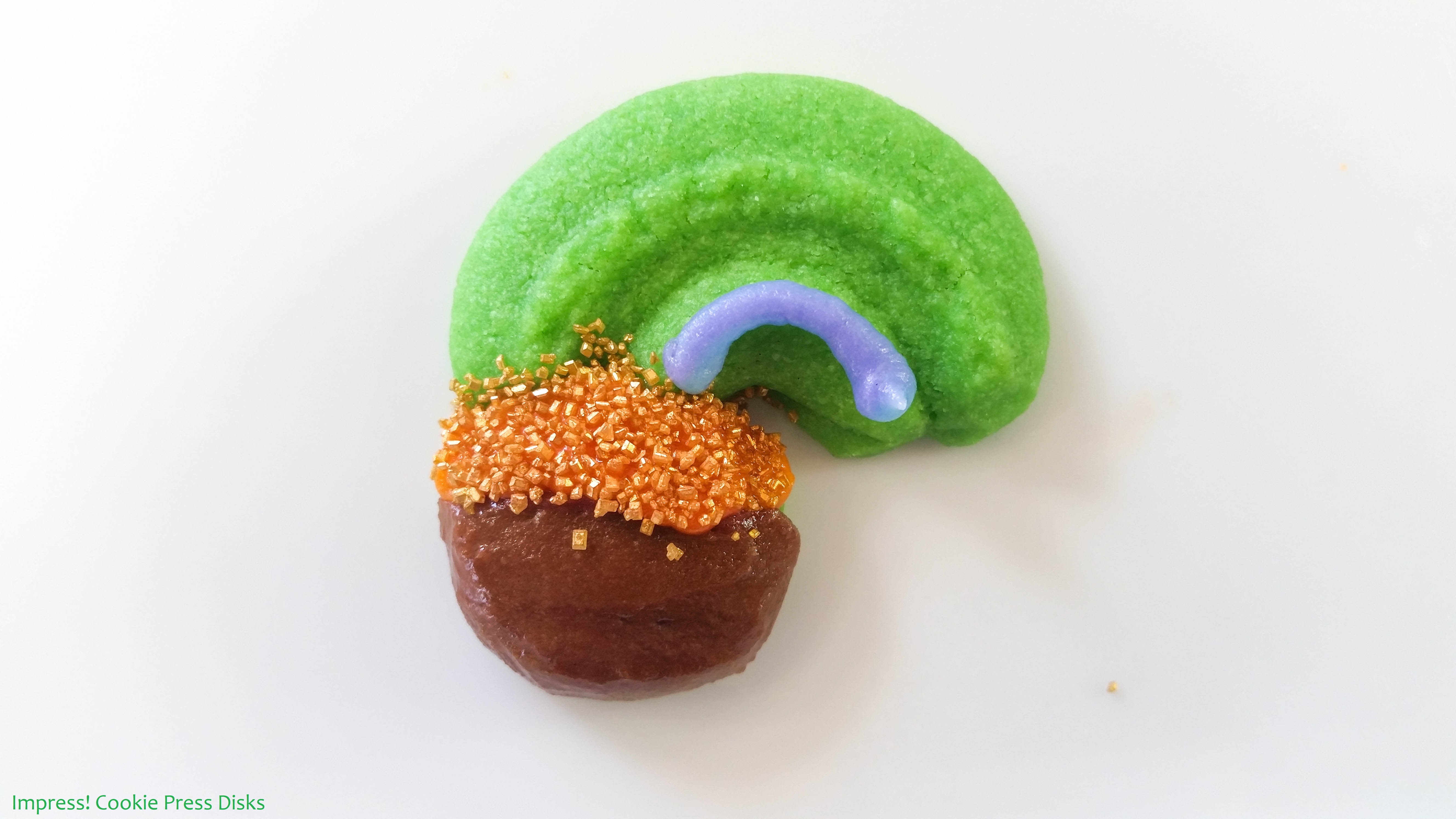sw Chocolate Mint St. Patrick’s Day Sandwich Cookies cookie press spritz © 2018 Impress! Bakeware, LLC.jpg