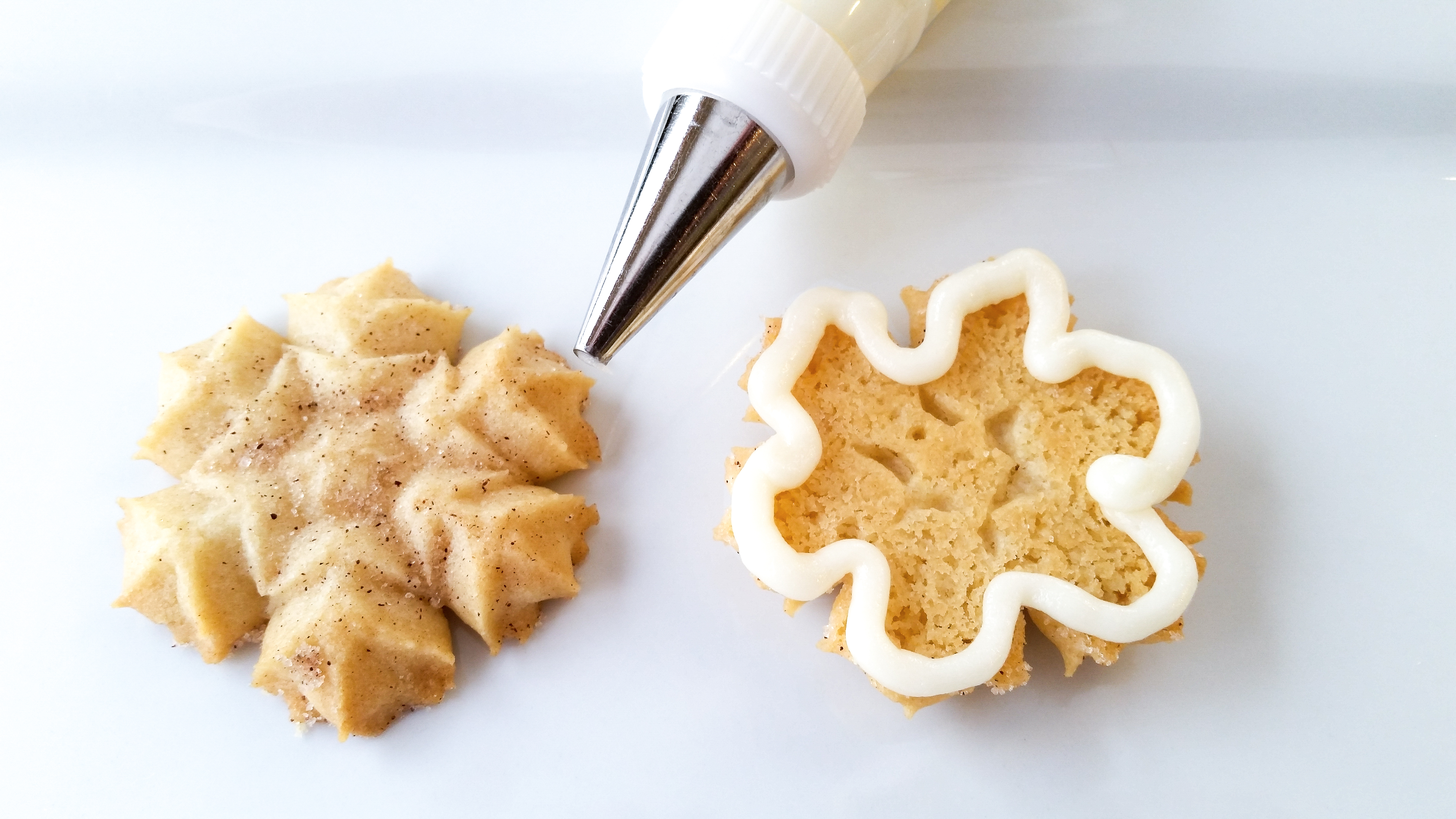 Snickerdoodle Spritz Snowflakes sandwiches © 2019 Impress! Bakeware, LLC a.jpg