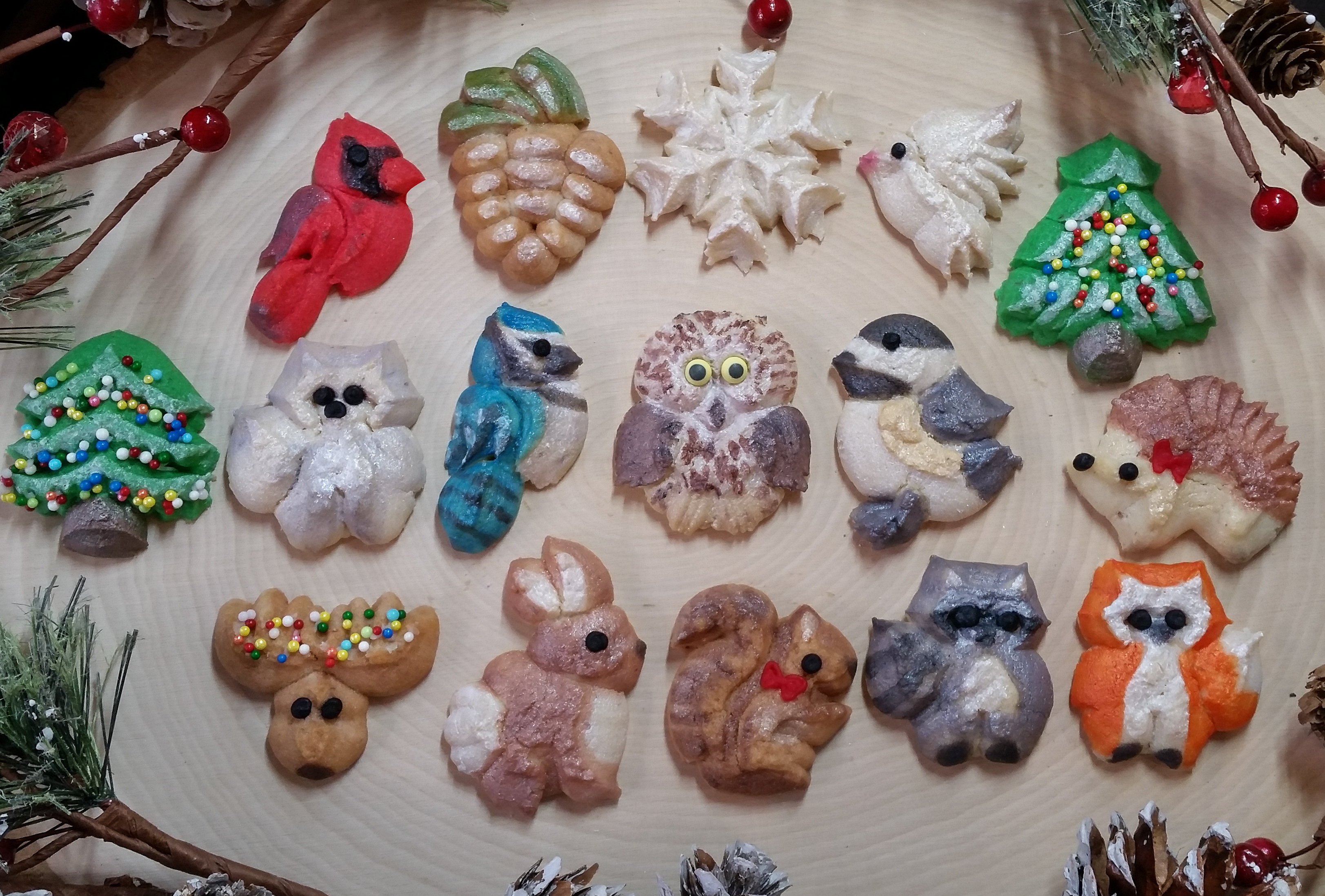 Woodland Christmas Spritz Cookies © 2019 Impress! Bakeware, LLC z