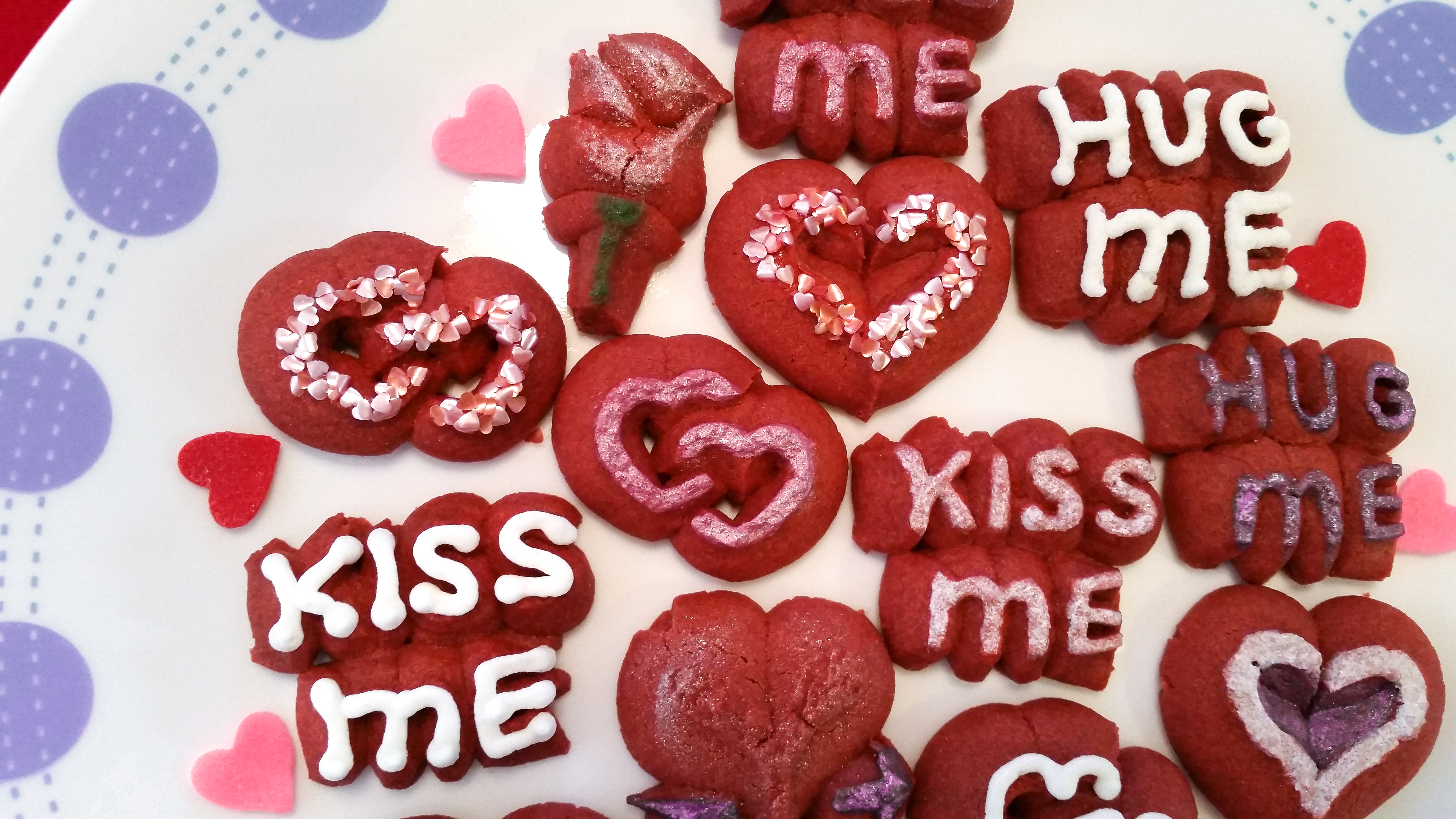 Red Velvet Valentine’s Day Spritz Cookies © Impress! Bakeware, LLC 1c