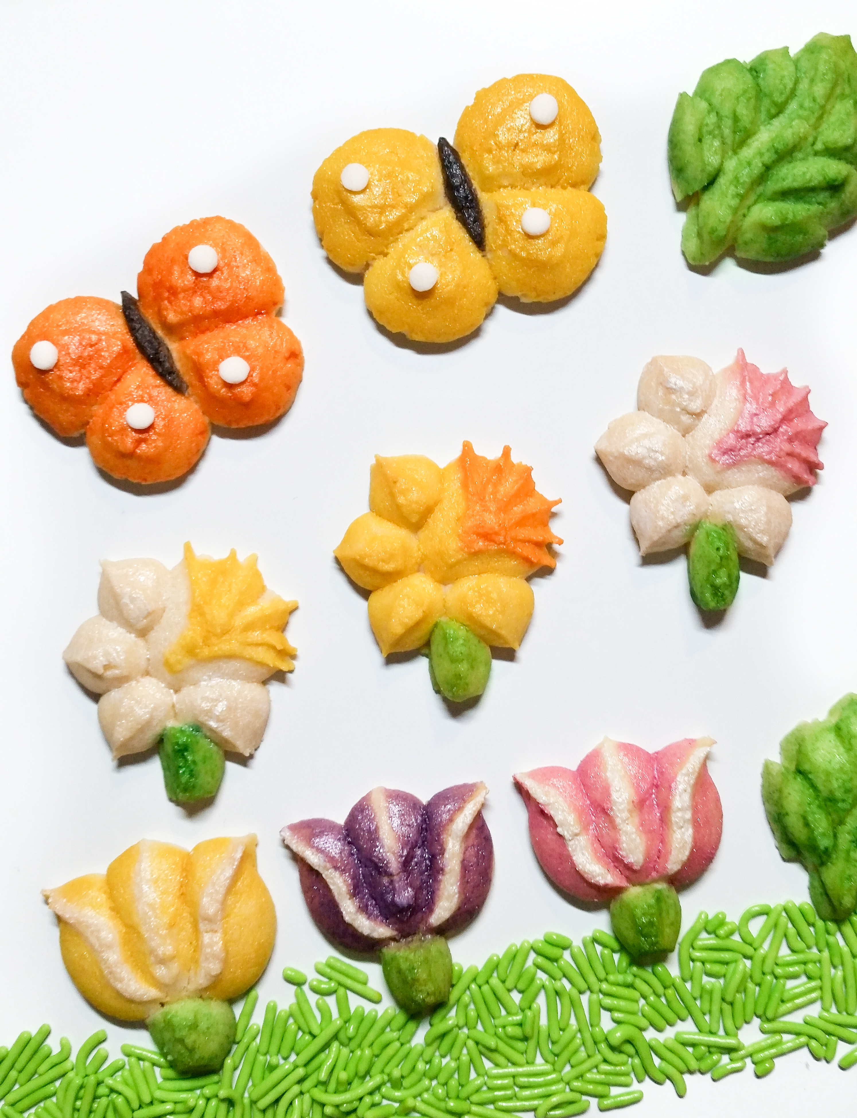 Spring Spritz Cookies flowers birds butterflies leaves AC © 2020 Impress! Bakeware, LLC