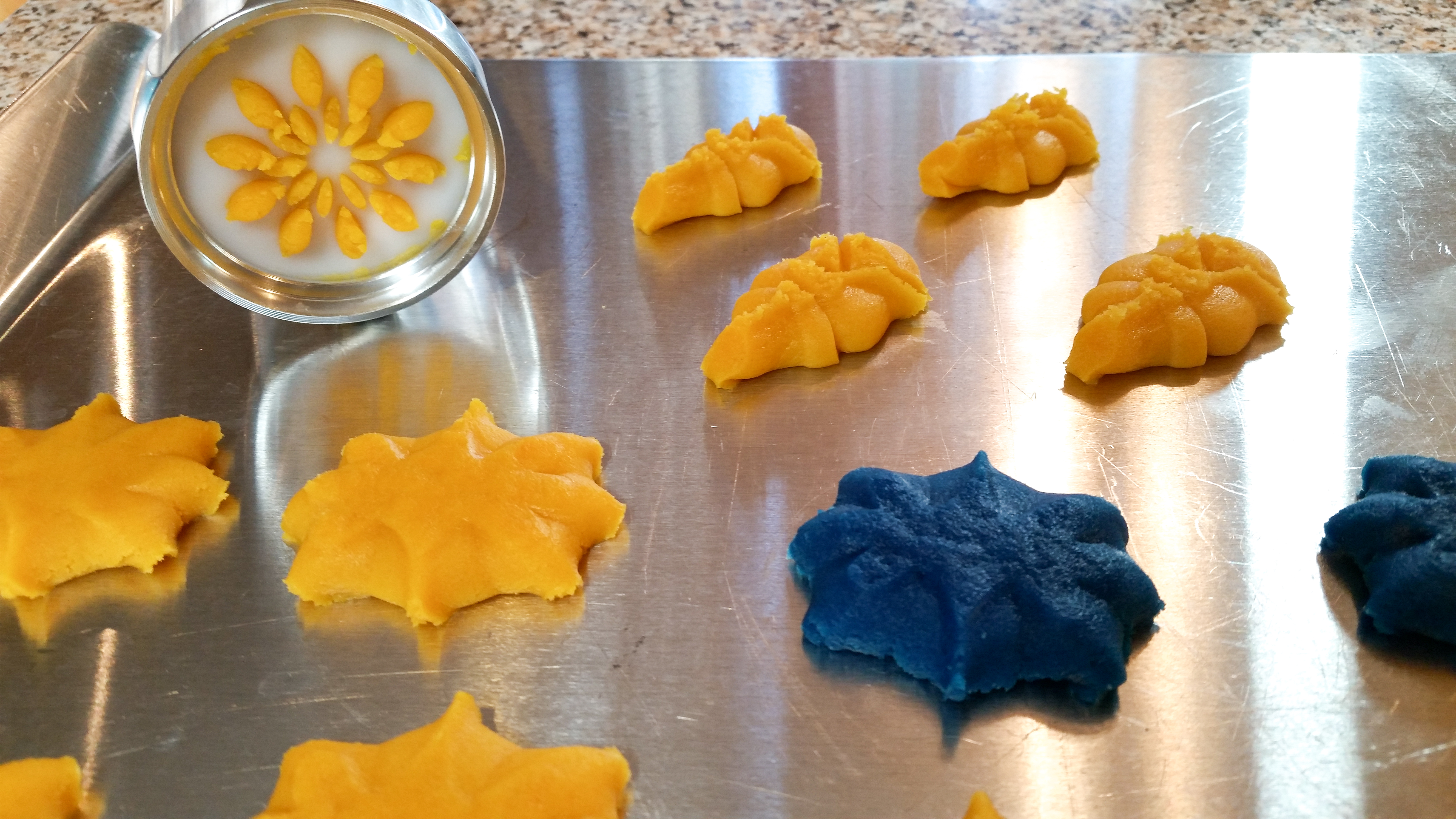 Graduation Celebrate! Spritz cookies pressed c © Impress! Bakeware, LLC